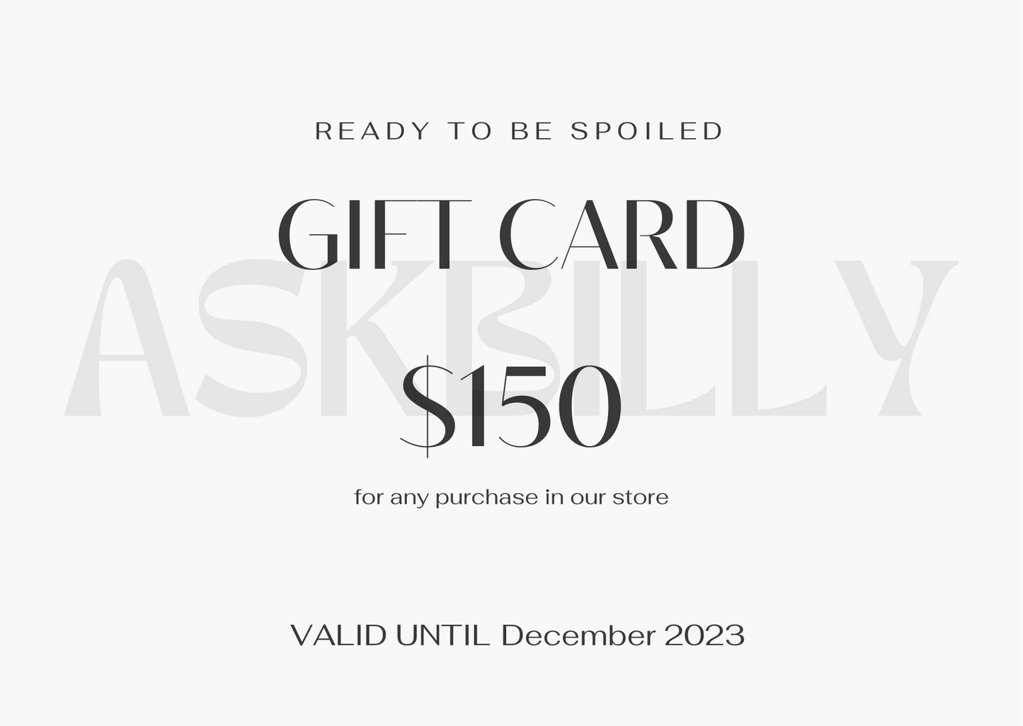 ASKBILLY Gift Card